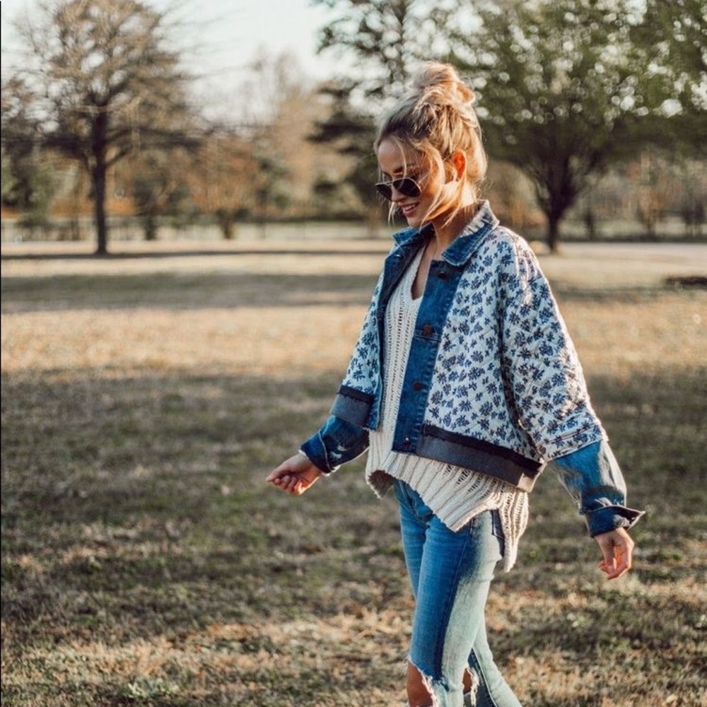 ISO Free People “Ditzy” denim jacket